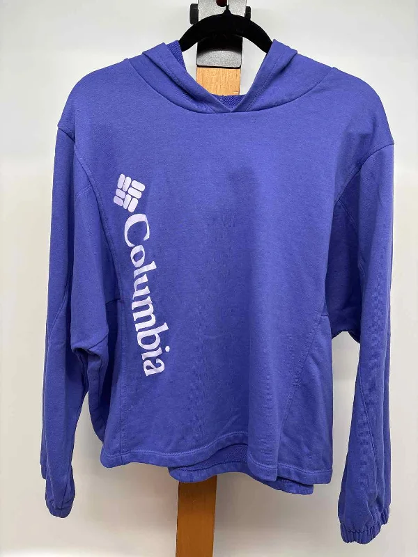 Columbia Women's Size 1X Purple Solid Sweatshirt